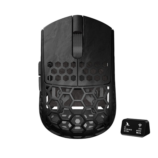 Darmoshark M5 AIR MP FISH HEAD Trio-mode Light-weight Carbon Fiber 8K Polling rate Gaming Mouse Black