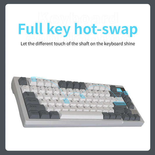 Darmoshark K8 Trio-mode Mechanical RGB gaming Keyboard With Gasket Mount structure & TFT display