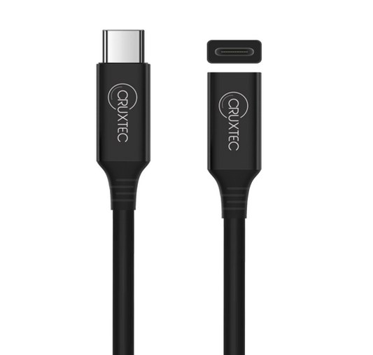 Cruxtec USB-C Male to USB-C Female Extension Cable 50cm