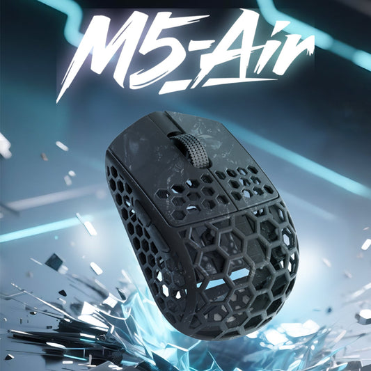 Darmoshark M5 AIR MP FISH HEAD Trio-mode Light-weight Carbon Fiber 8K Polling rate Gaming Mouse Black - product image 2