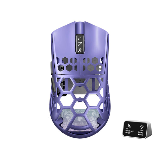 Darmoshark M2 PRO Daero Trio-mode Light-weight Full Magnesium Alloy 8K Polling rate Gaming Mouse Fairy Purple - product image 2
