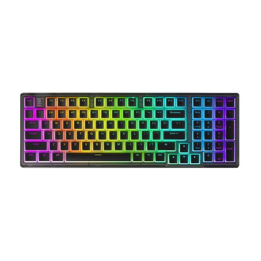 Darmoshark K7 Pro Trio-mode Mechanical Gateron switch RGB gaming Keyboard With Aluminum alloy bottom White Gateron Silver Switch - product image 2
