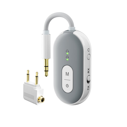 Rockrose Aeroplay Ultra 2-in-1 Bluetooth Audio Transmitter / Receiver Dual Pairs with Two Bluetooth Devices