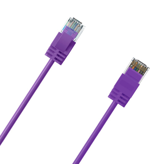 Cruxtec Ultra-Thin CAT6A UTP Ethernet Cable Purple