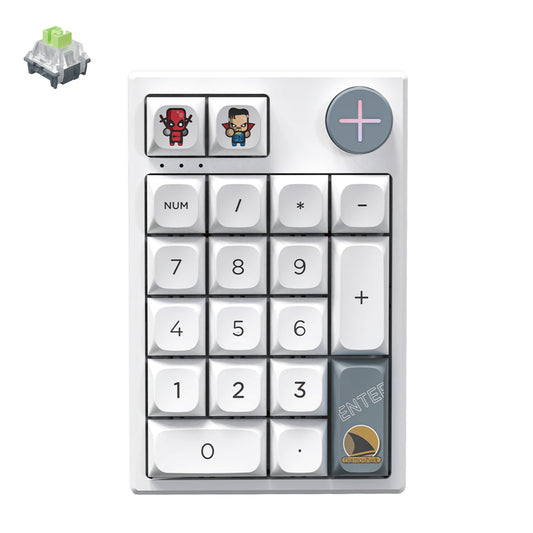 Darmoshark K3 Pro Trio-mode Mechanical numeric RGB Gaming Keypad White Huano Sky Switch