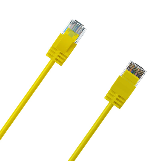 Cruxtec Ultra-Thin CAT6A UTP Ethernet Cable Yellow
