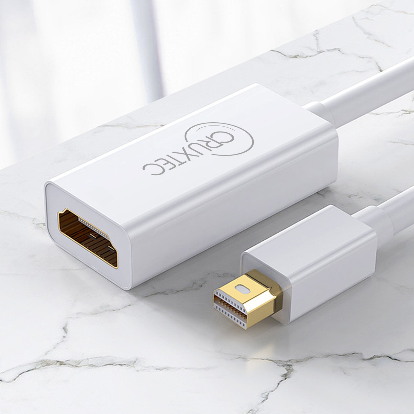 Cruxtec Mini DisplayPort to HDMI Adapter 4K ( 3840x2160p@30Hz )