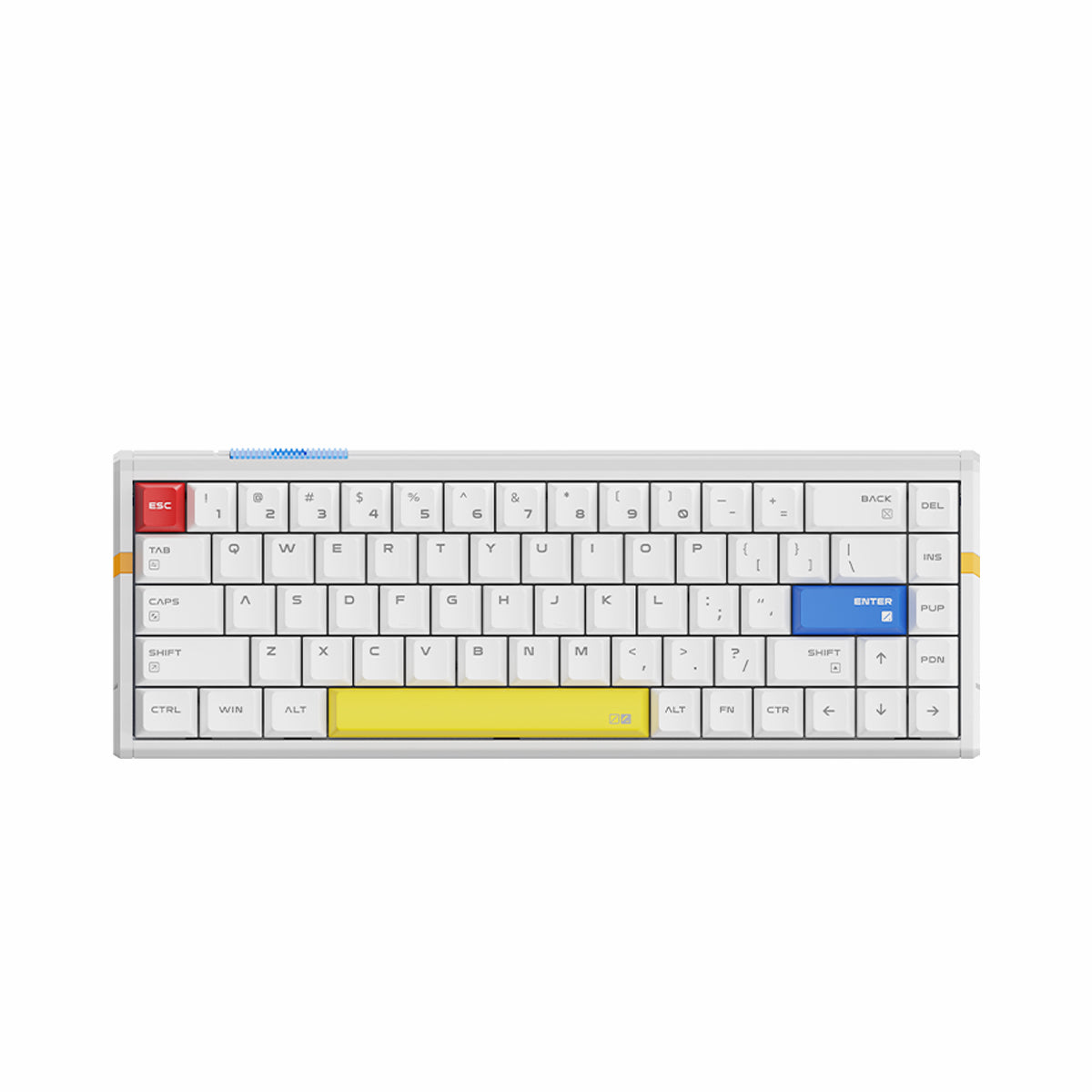 ATK RS6 Ultra Aluminum Wired Magnetic Hall Effect Keyboard TTC RGB Magneto Switch White Shadow Warrior