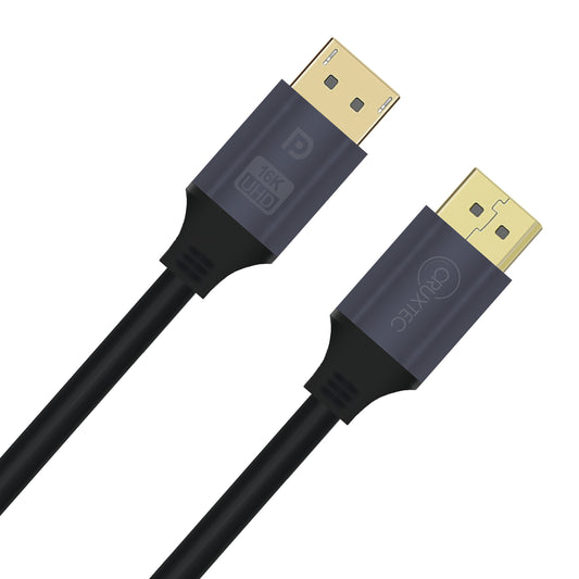 Cruxtec 2m DisplayPort Cable Ver 2.1 Full Ultra HD (16K@30Hz, 8K@60Hz, 4K@240Hz)