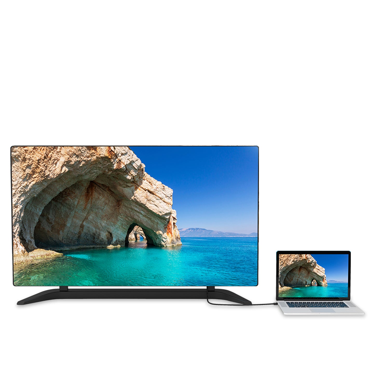 Cruxtec HDMI Male to VGA Male Active Cable with Micro USB Female Optional Power 2m Black -1080p60Hz