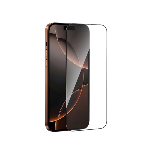 Rockrose Blackmirror iPhone 17 Premium Tempered Glass Screen Protector with Dust-free Easy DIY Installation Kit 1 Pack