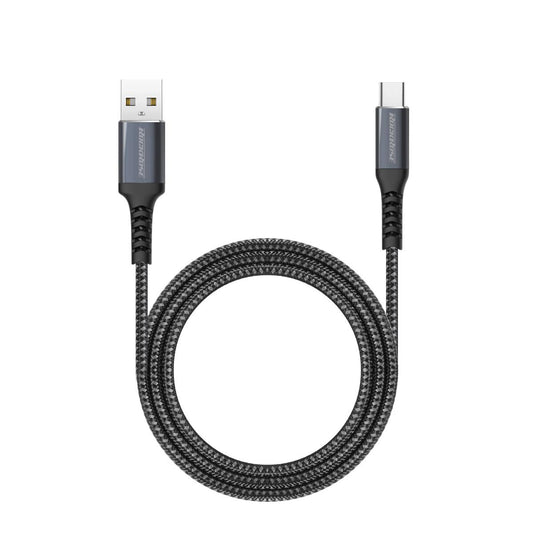 Rockrose Powerline AC 3A 1M USB-C Fast Charge & Data Sync Cable