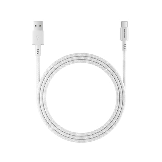 Rockrose Asics AC 3A USB-A to USB-C Fast Charging & Data Sync Cable TPE Connector with Nylon Braided Cord