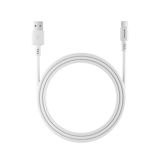 Rockrose Asics AC 3A USB-A to USB-C Fast Charging & Data Sync Cable TPE Connector with Nylon Braided Cord