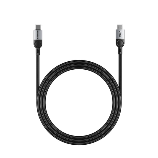 Rockrose Sliverline CC Pro Max 240W PD Quick Charge 1M USB-C to USB-C Fast Charging & Data Sync Cable