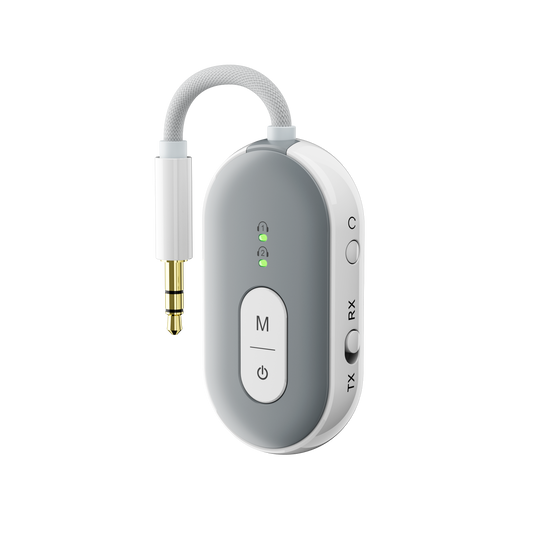 Rockrose Aeroplay Ultra 2-in-1 Bluetooth Audio Transmitter / Receiver Dual Pairs with Two Bluetooth Devices