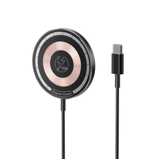 Rockrose MagPad Aqua 15W Transparent Magnetic Wireless Charger Compatible with MagSafe