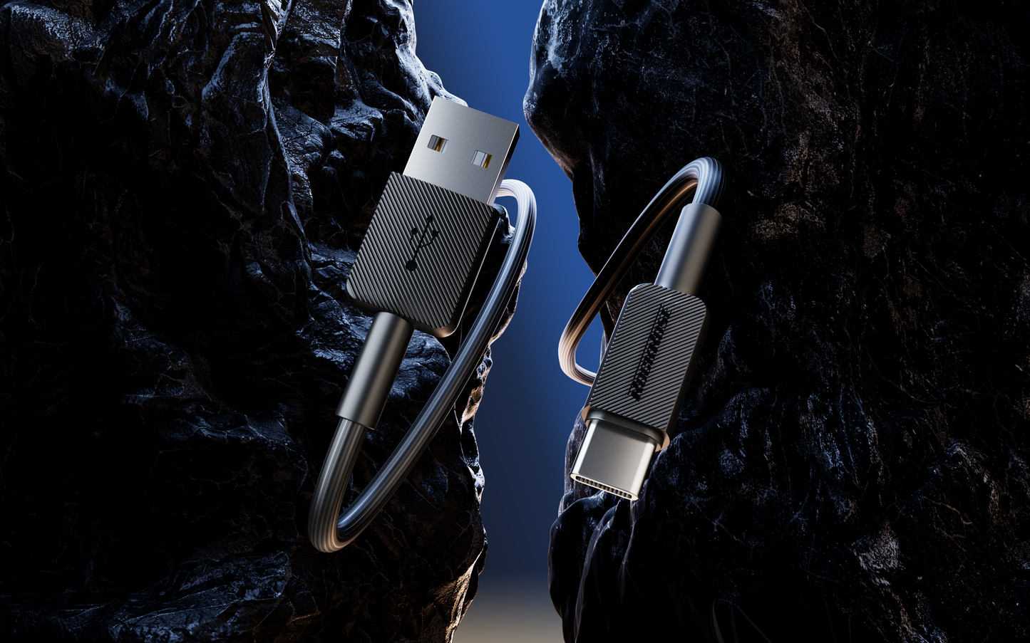 Rockrose Powerstream AC 2.4A 1M USB-C Cable