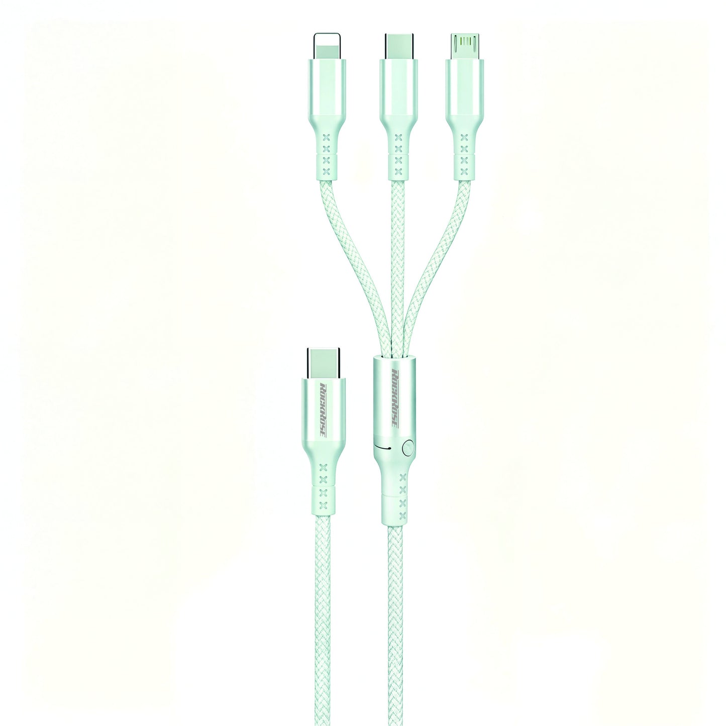Rockrose Hercules Trident Pro RRCS26CP 3-in-1 charging cable product view
