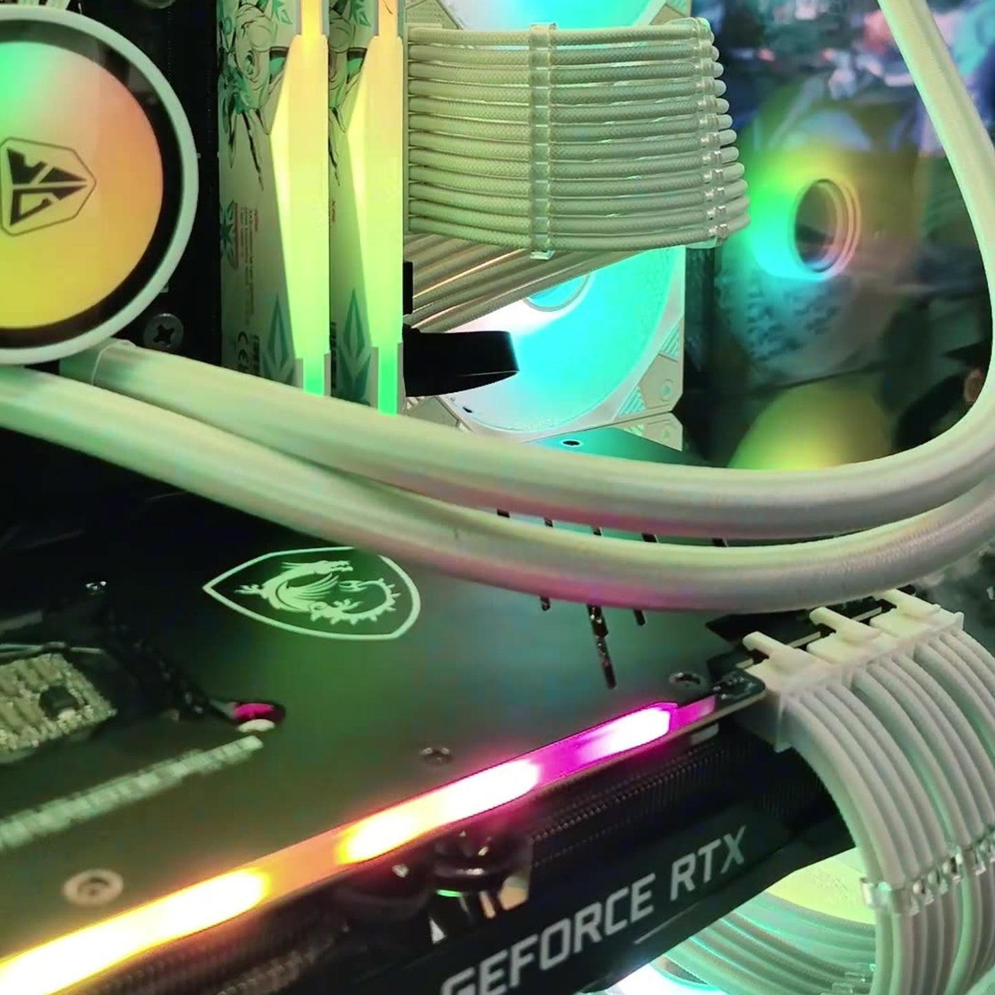 Cruxtec PCI-E 8Pin Female to 6+2Pin Male Cable 35cm