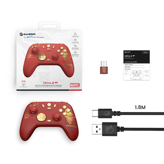 GameSir Nova 2 Lite Multiplatform Wireless Game Controller Iron Man Edition