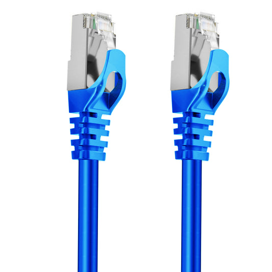 Cruxtec CAT7 10GbE SF/FTP Triple Shielding Ethernet Cable Blue