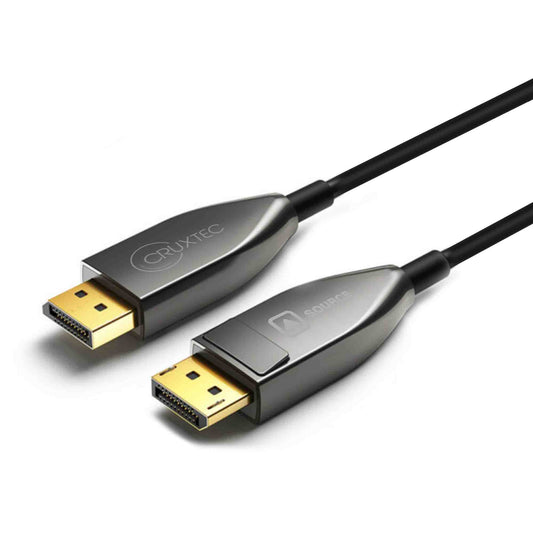 Cruxtec DisplayPort 1.4 8K Active Optical Fiber Male to Male Cable 32.4Gbps ( 8K@60Hz, 4K@120Hz )