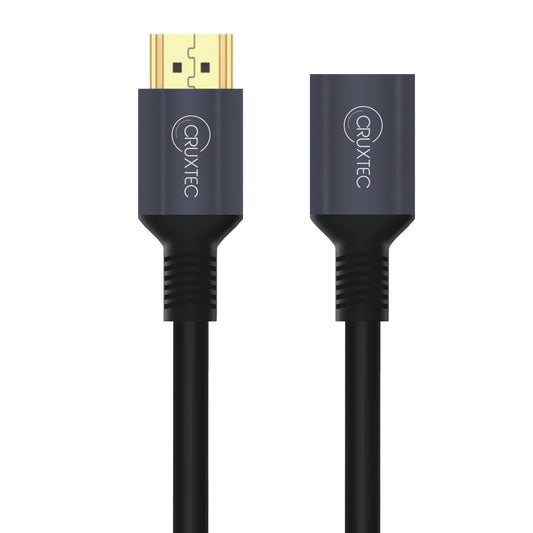 Cruxtec HDMI 8K Extension Cable Black Male to Female -8K@60Hz