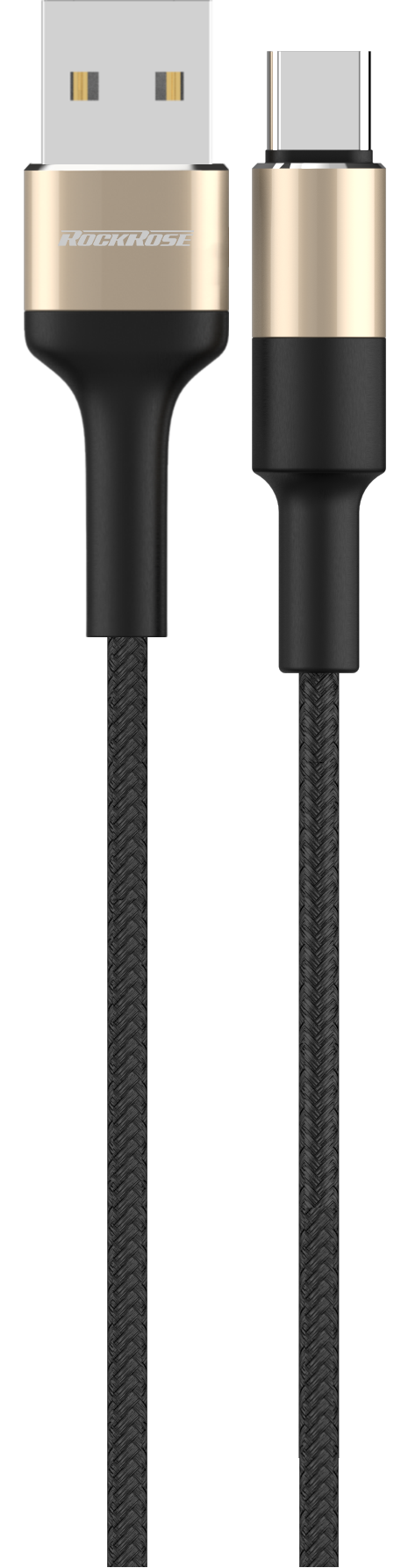 Rockrose Acacia AC 1m 2.4A Nylon Braided USB-C Charge & Sync Cable