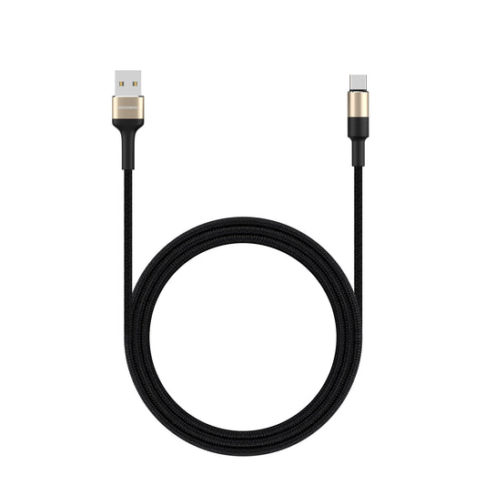 Rockrose Acacia AC 1m 2.4A Nylon Braided USB-C Charge & Sync Cable