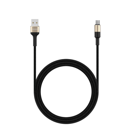 Rockrose Acacia AM 1m 2.4A Nylon-Braided Micro USB Charge & Sync Cable