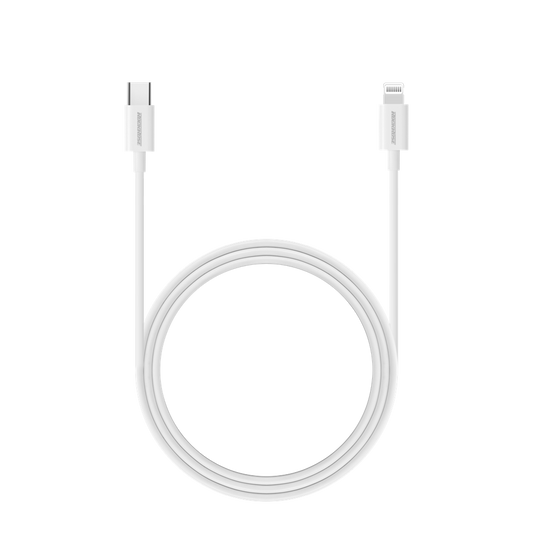 Rockrose Ivory CL 1M 20W USB-C to Lightning Charge & Sync MFi Cable