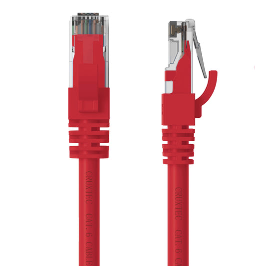 Cruxtec CAT6 UTP 10GbE Ethernet Cable Red