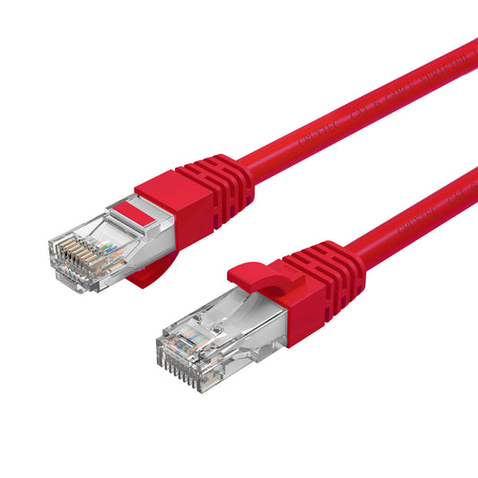 Cruxtec CAT6 UTP 10GbE Ethernet Cable Red