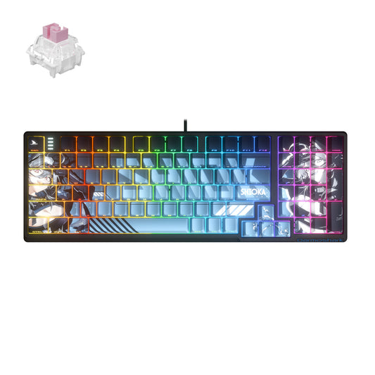 Darmoshark K7 MAX Wired Magnetic Switch RGB gaming Keyboard With ACRO gaming gear collaboration PBT keycaps Black Magnetic Switch