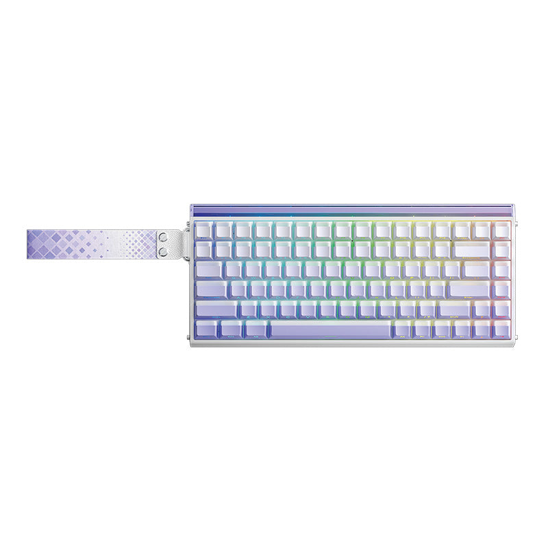 AULA HERO 84 Magnetic Switch Keyboard White+Purple Keycaps Black King Magnetic Switch