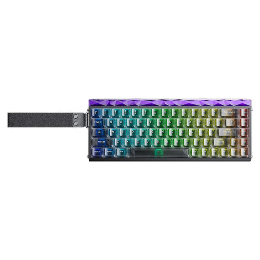 AULA HERO 68 Wired Magnetic Switch 8K Returns RGB Keyboard Black Frosted Translucent Edge-Lit Keycaps