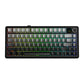 AULA-F75MAX Gasket 3 in 1 Mechanical Keyboard Gradient grey side-engraved Keycaps Reaper switch