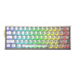 AULA AG60 Wired Magnetic Switch Gaming Keyboard, full CNC aluminium body, 60% compact layout, 8K polling rate, 0.001mm RT precision, RGB backlighting White Frosted Translucent Edge-Lit Keycaps
