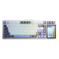 AULA L99 Tri-mode Mechanical Keyboard Black+RED Keycaps Caramel Latte switch with 3.98-inch IPS full-color display