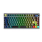 AULA NOVA75 Smart Custom Mechanical Keyboard Black transparent Keycaps Dream Sakura switch