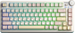AULA AU75 Gasket 3 in 1 Mechanical Keyboard White+pink Keycaps Star vector switch