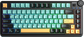 AULA AU75 Gasket 3 in 1 Mechanical Keyboard Black+gray+yellow Keycaps Star vector switch