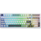 AULA F99 Wireless Tri-Mode Gasket Mechanical Keyboard Gradient Pink side-engraved keycaps