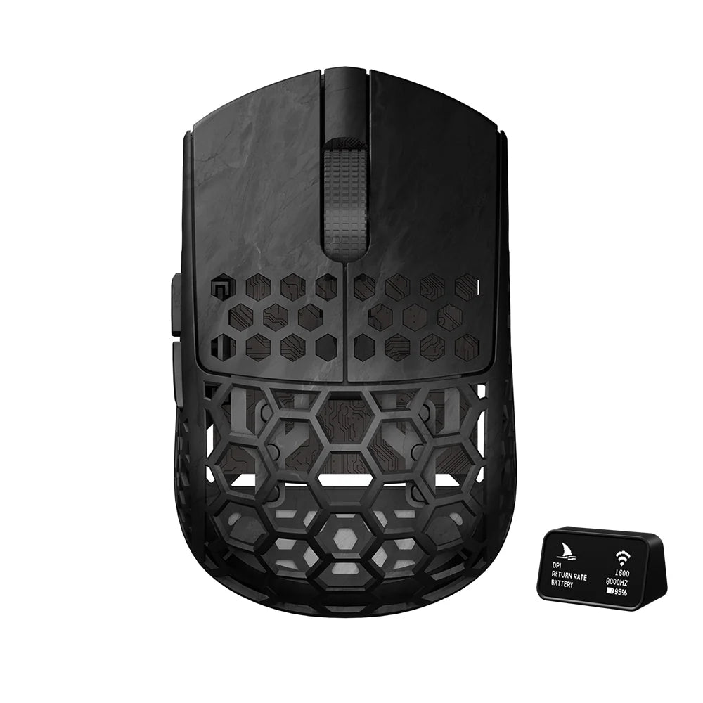 Darmoshark M5 AIR MP FISH HEAD Trio-mode Light-weight Carbon Fiber 8K Polling rate Gaming Mouse