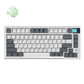 Darmoshark K8 Trio-mode Mechanical RGB gaming Keyboard With Gasket Mount structure & TFT display White Metcha Switch