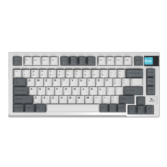 Darmoshark K8 Trio-mode Mechanical RGB gaming Keyboard With Gasket Mount structure & TFT display White Metcha Switch - product image 2