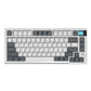 Darmoshark K8 Trio-mode Mechanical RGB gaming Keyboard With Gasket Mount structure & TFT display White Metcha Switch