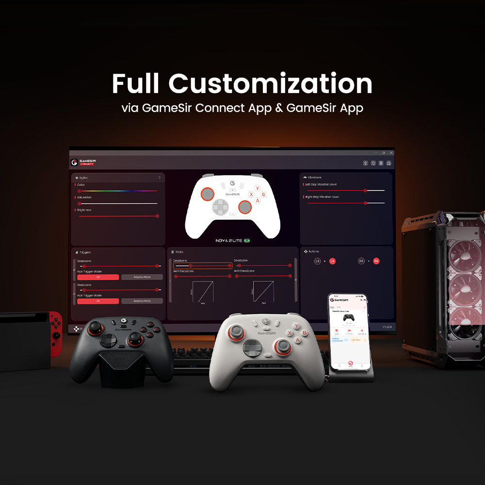 GameSir Nova 2 Lite Multiplatform Wireless Controller Midnight Gray