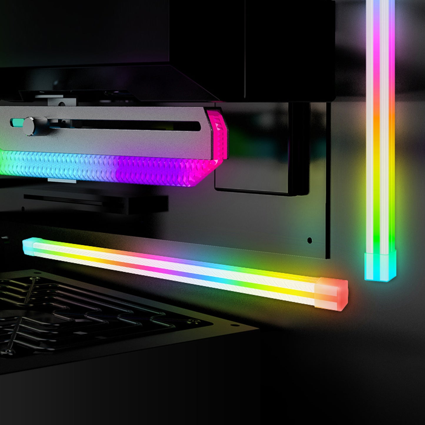 Cruxtec ARGB Silicone Light Strip  ( Square Tube  40cm )